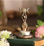 Bougeoir de la Triple Déesse – Lumière du Féminin Sacré